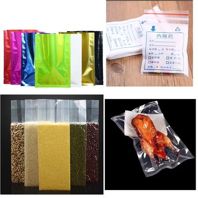 Bodendichtung, Wärmeditierung, Kaltschneidemaschine zur Herstellung von Plastik-Einkaufstaschen für Supermärkte, Flachtaschenherstellung