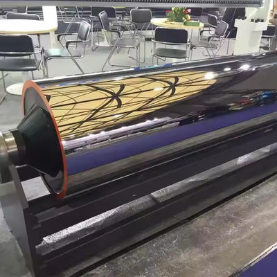 China Herstellung Gute Qualität Chromplattierte Spiegelpolierte Stahlwalze geeignet für Druckmaschinen, Laminationsmaschinen, Beschichtungsmaschinen